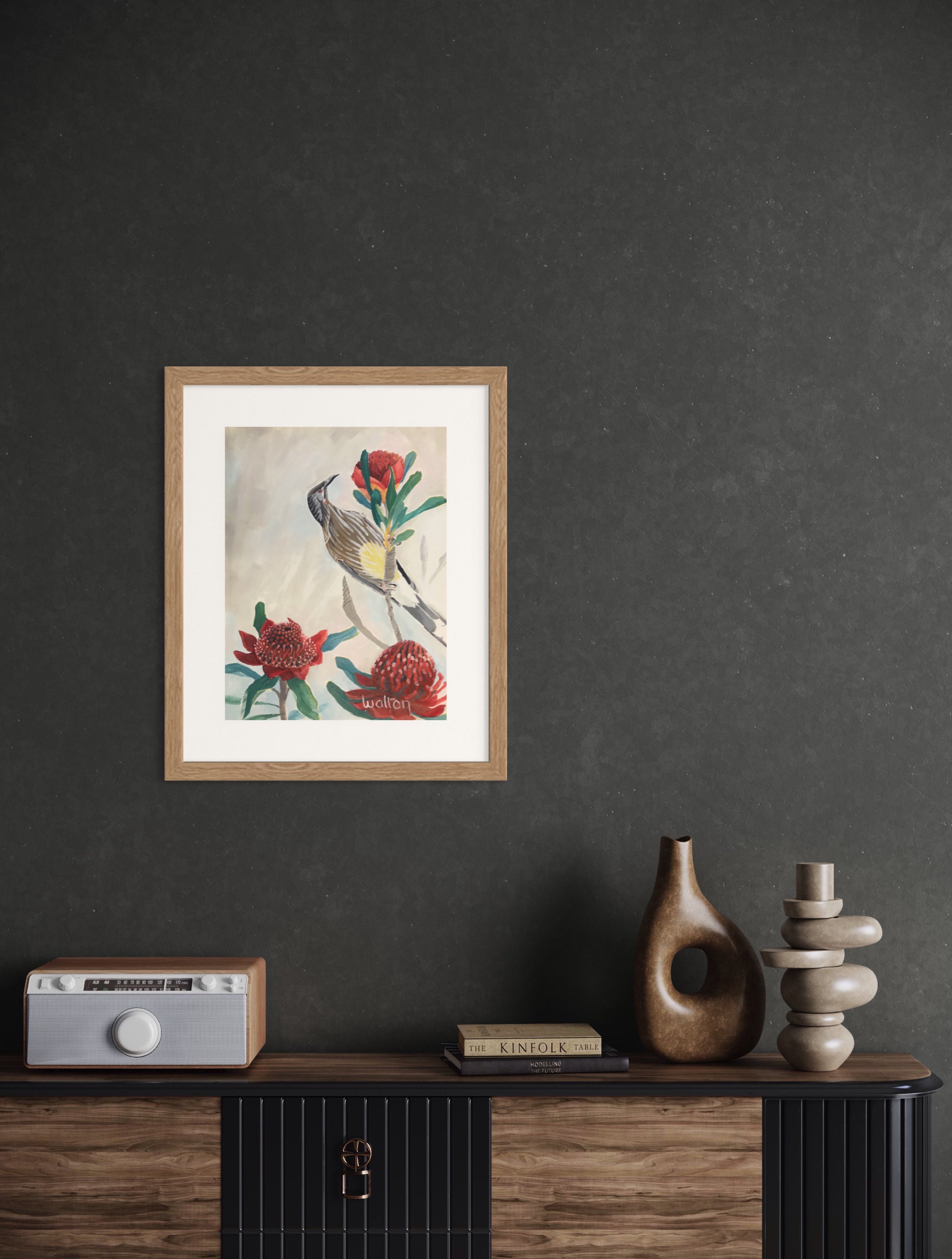 Red Waratah - Painting