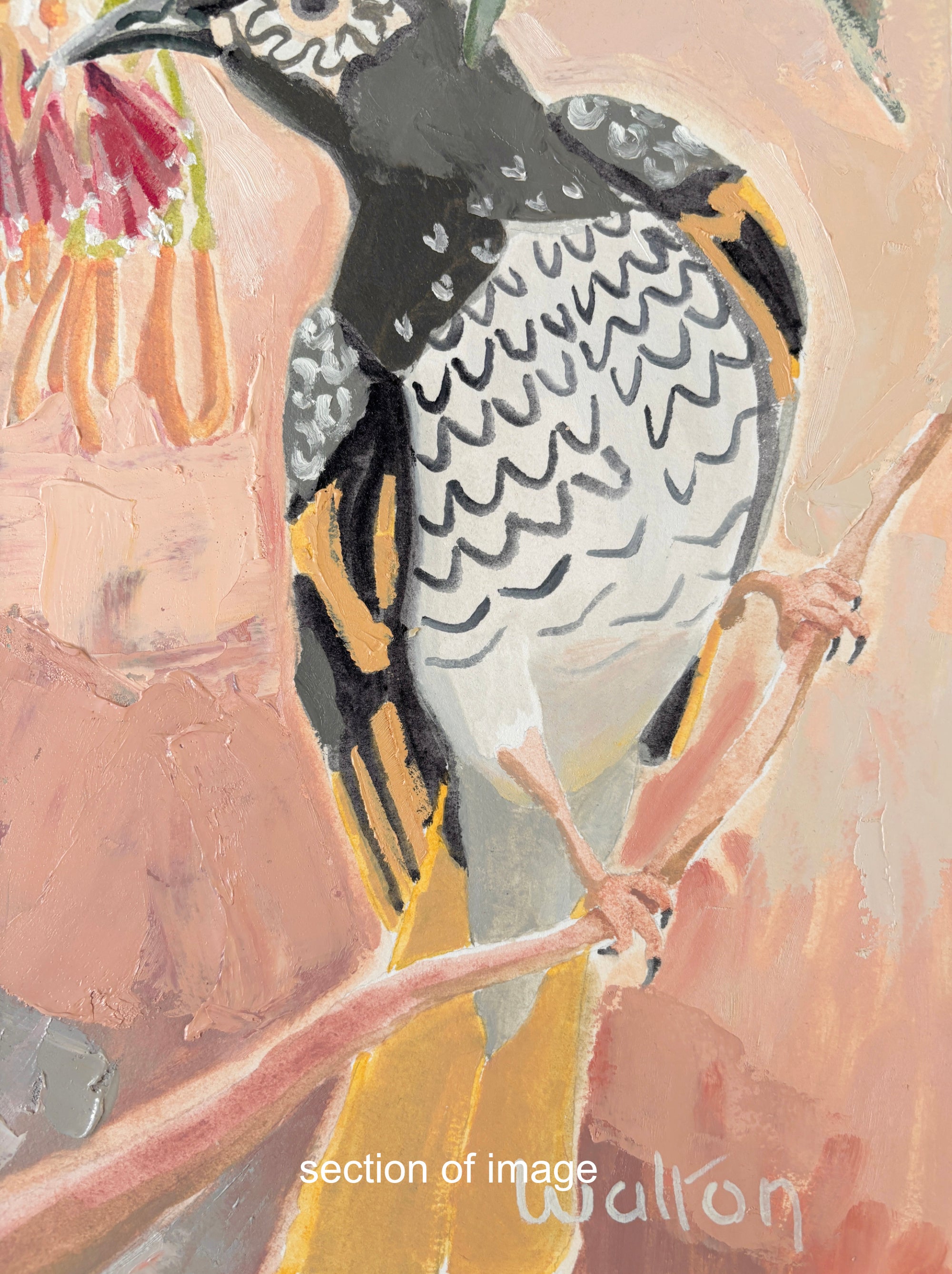 Regent Honeyeater - Painting