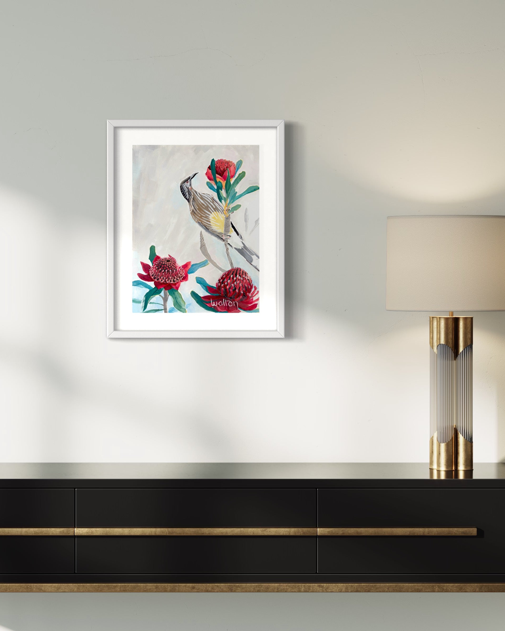 Red Waratah - Painting