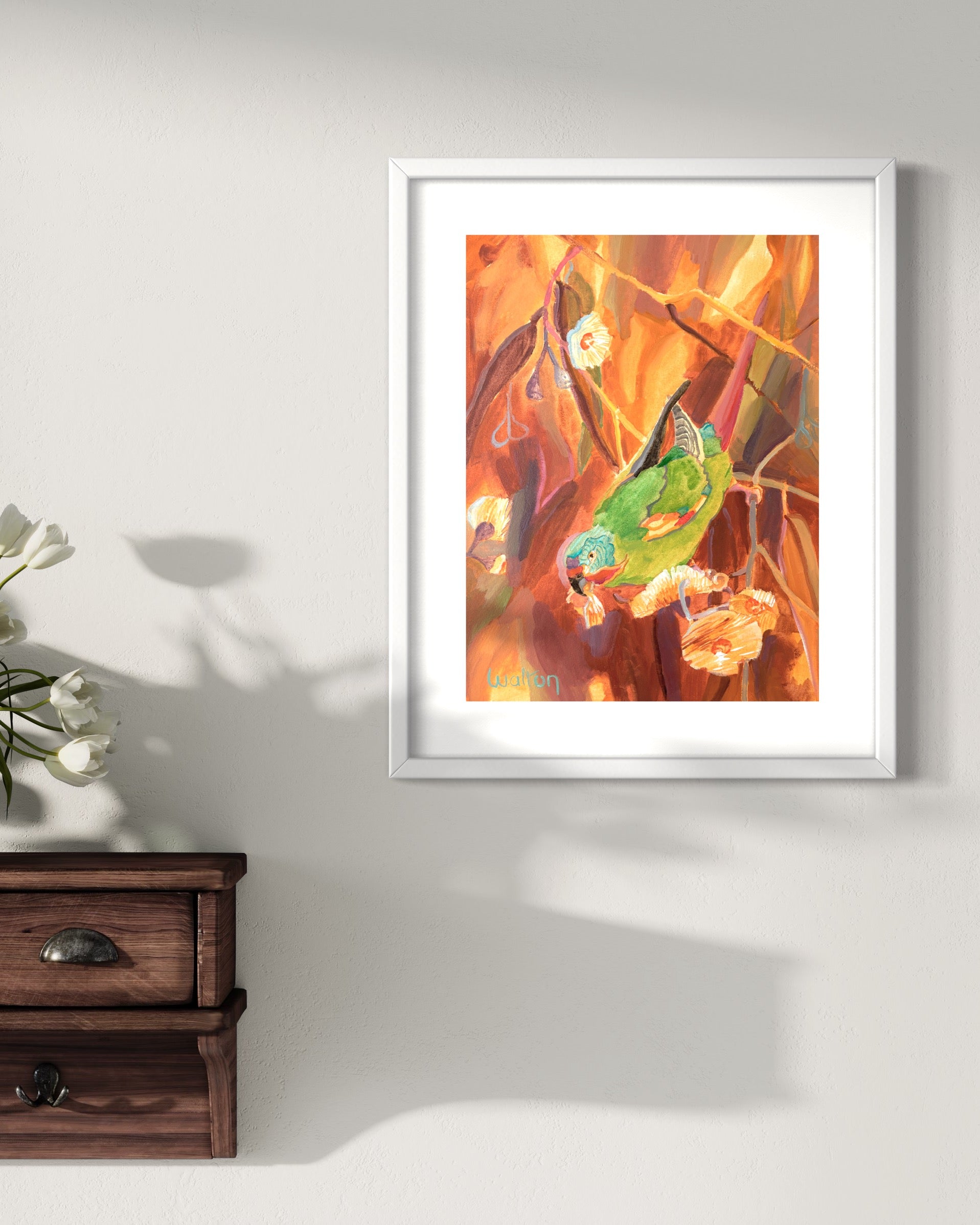 Swift Parrot - Painting